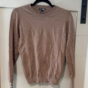 Fashion Nova women’s  Tan Crewneck Sweater